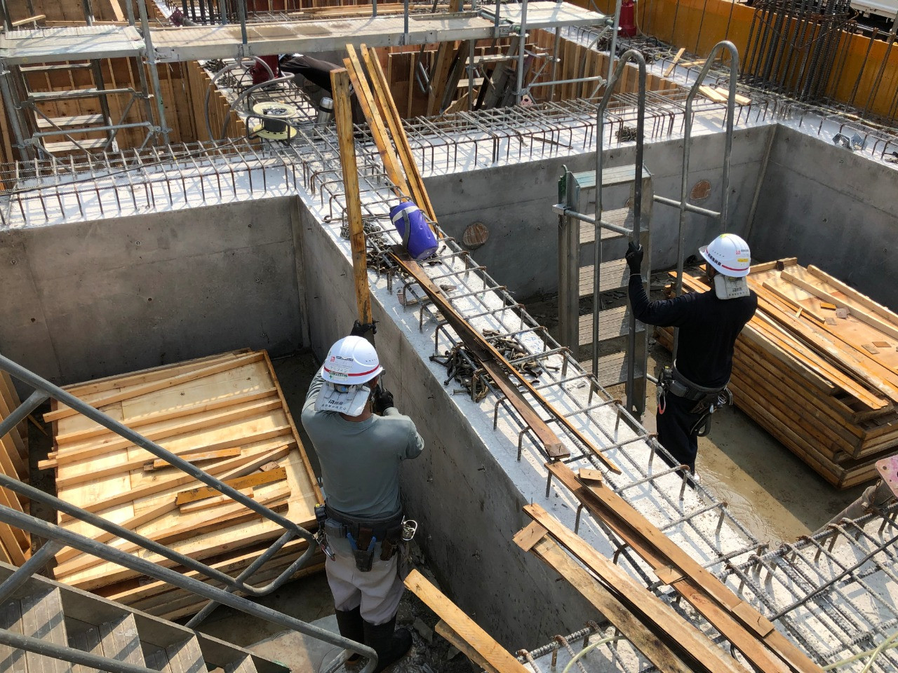 握手を行う男性